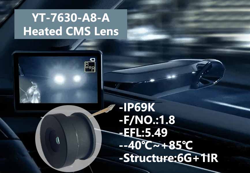 ¡Innovación revolucionaria! Wintop lanza la lente óptica CMS calefactada YT-7630-A8-A, que redefine el estándar de la visión óptica.