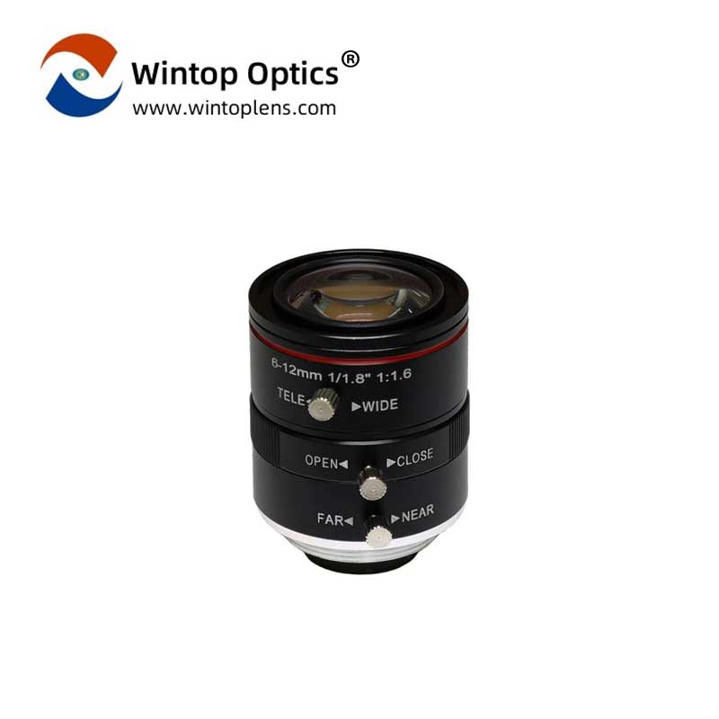 Lente de cámara de seguridad industrial de alto rendimiento YT-4872 con distancia focal de 1/1,8" y 6-12 mm - WINTOP OPTICS